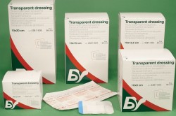 Transparent with pad BASTOS: Băng có gạc vô trùng trong suốt không thấm nước BASTOS